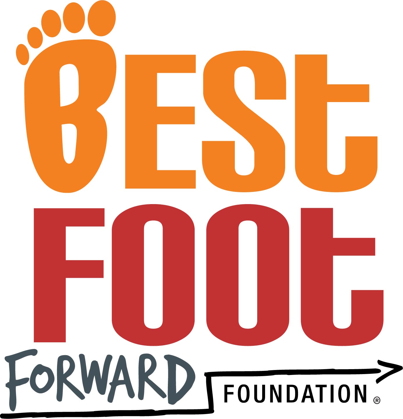 Logo for "BEST FOOT FORWARD FOUNDATION INC"