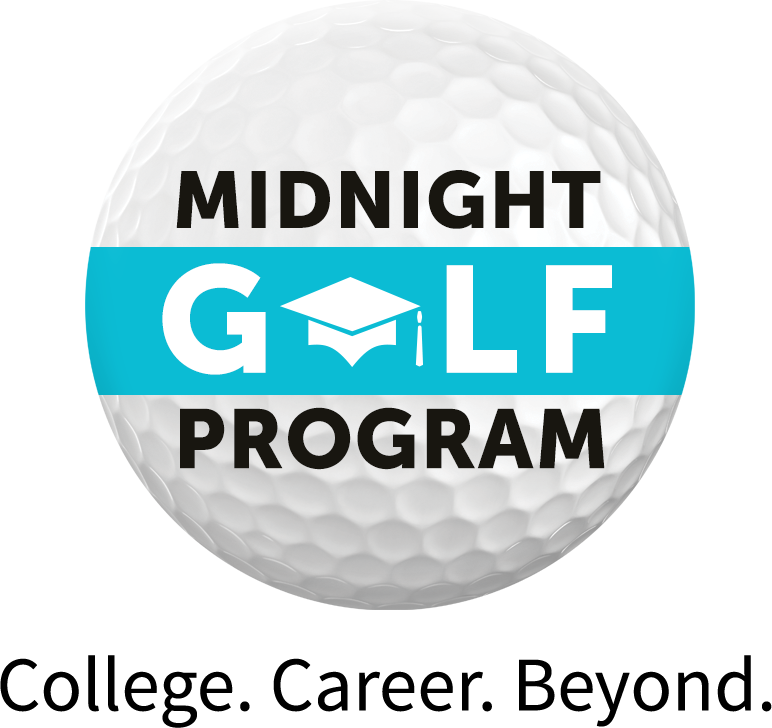 Logo for "MIDNIGHT GOLF PROGRAM"