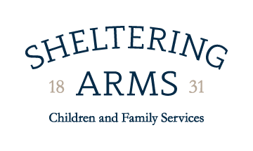 Logo for "SHELTERING ARMS CHILDREN AND FAMILY SERVICES INC"