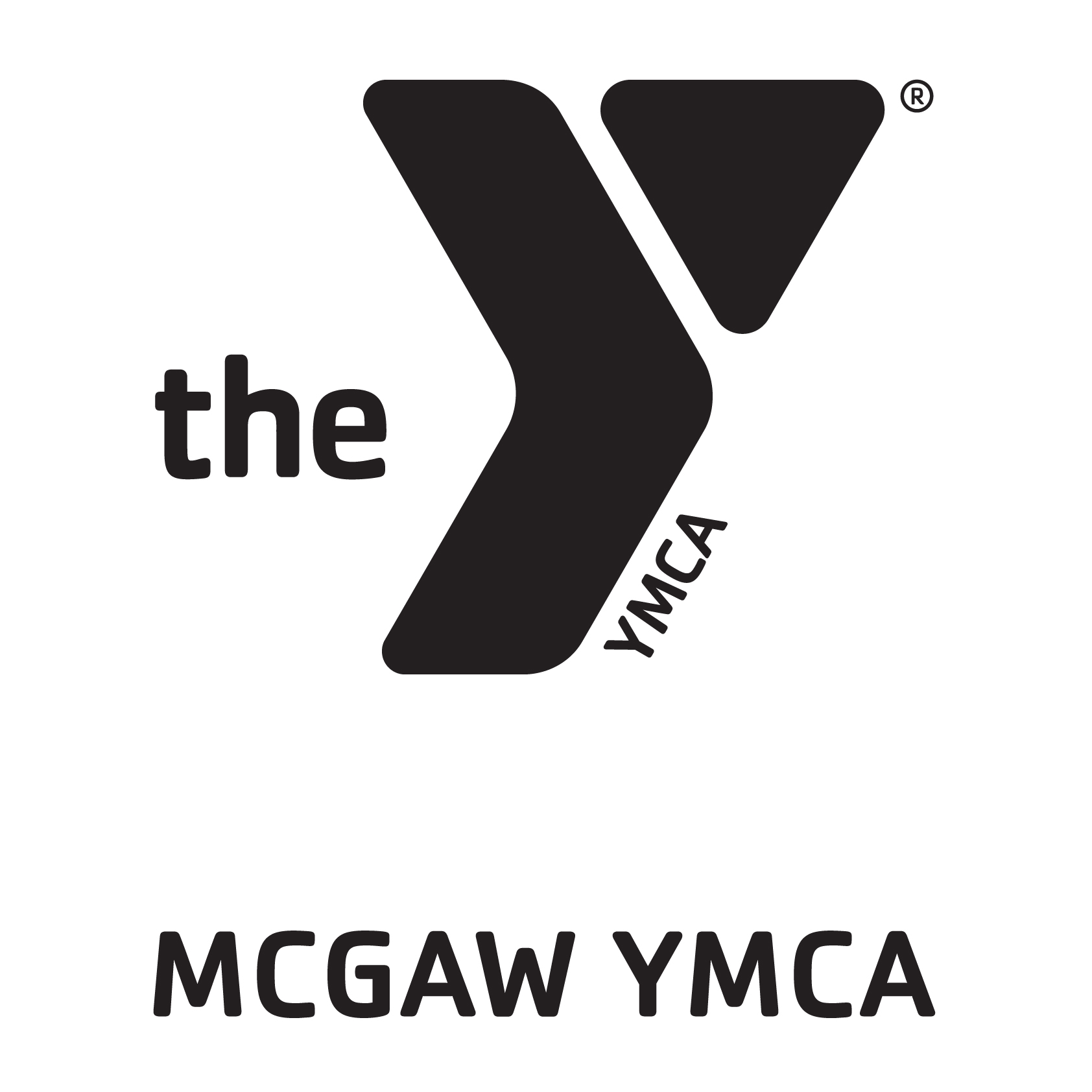 Logo for "Young Mens Christian Assoc McGaw Inc"