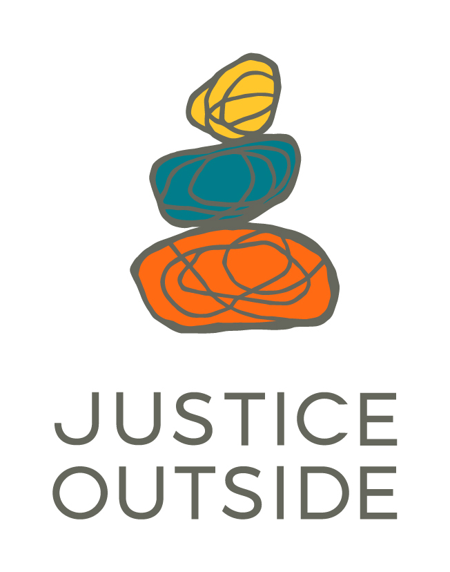 Logo for "JUSTICE OUTSIDE"