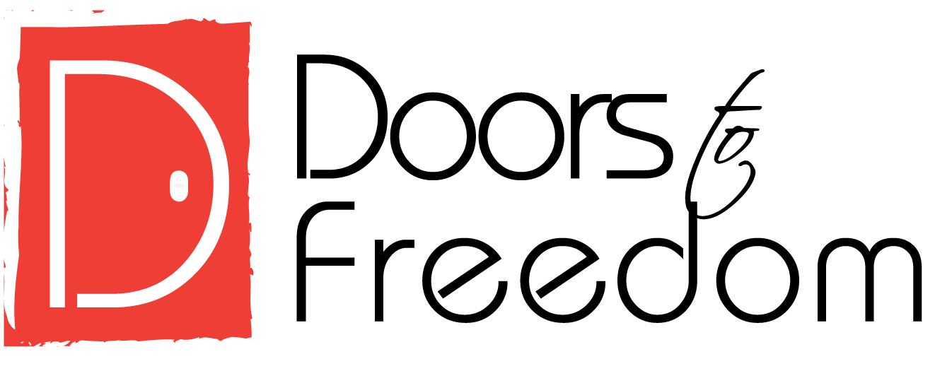 Logo for "DOORS TO FREEDOM"