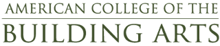 Logo for "AMERICAN COLLEGE OF THE BUILDING ARTS"