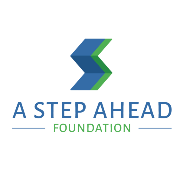Logo for "A STEP AHEAD FOUNDATION INC"