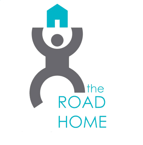 Logo for "THE ROAD HOME"