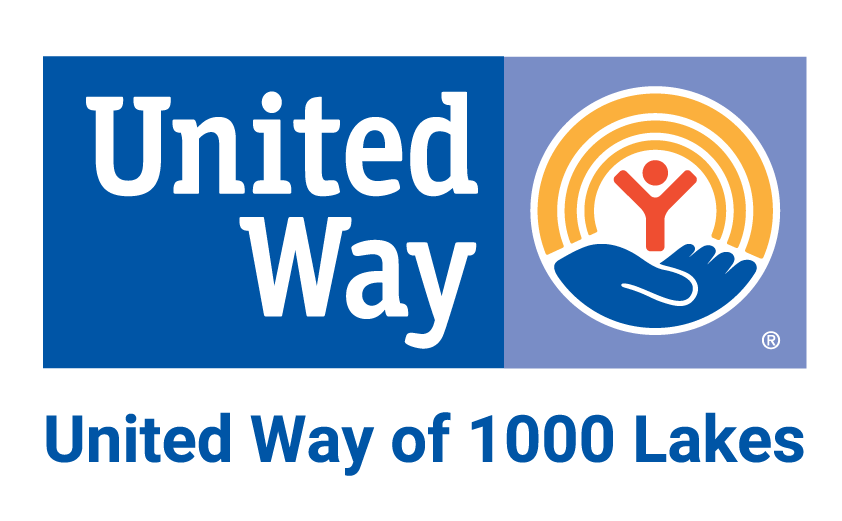 Logo for "UNITED WAY OF 1000 LAKES"