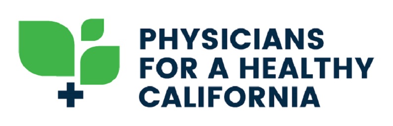 Logo for "PHYSICIANS FOR A HEALTHY CALIFORNIA"