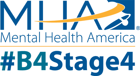 Logo for "MENTAL HEALTH AMERICA INC"