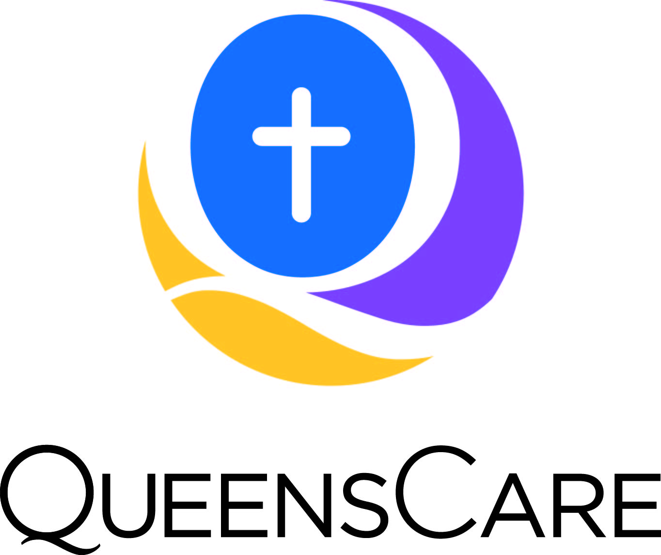 Logo for "QueensCare"