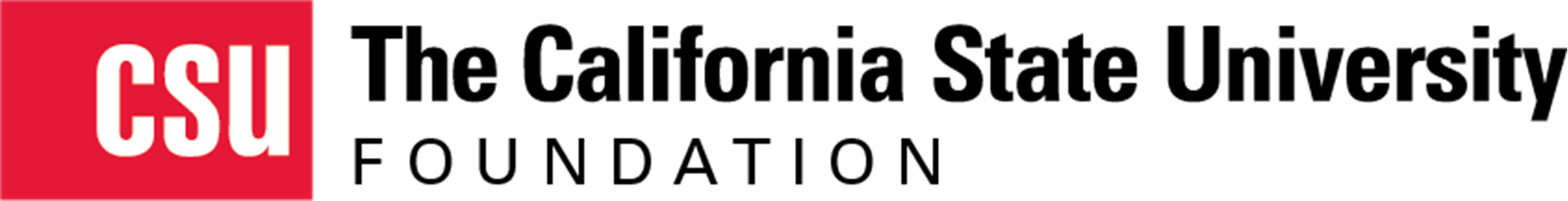 Logo for "CALIFORNIA STATE UNIVERSITY FOUNDATION"