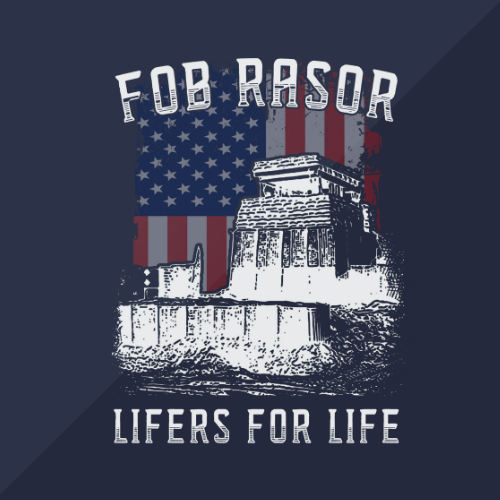 Logo for "FOB RASOR"
