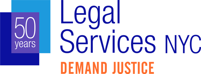 Logo for "LEGAL SERVICES NYC"