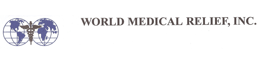 Logo for "WORLD MEDICAL RELIEF INCORPORATED"