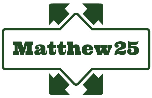 Logo for "MATTHEW 25"