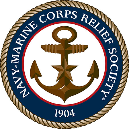 Logo for "NAVY-MARINE CORPS RELIEF SOCIETY"