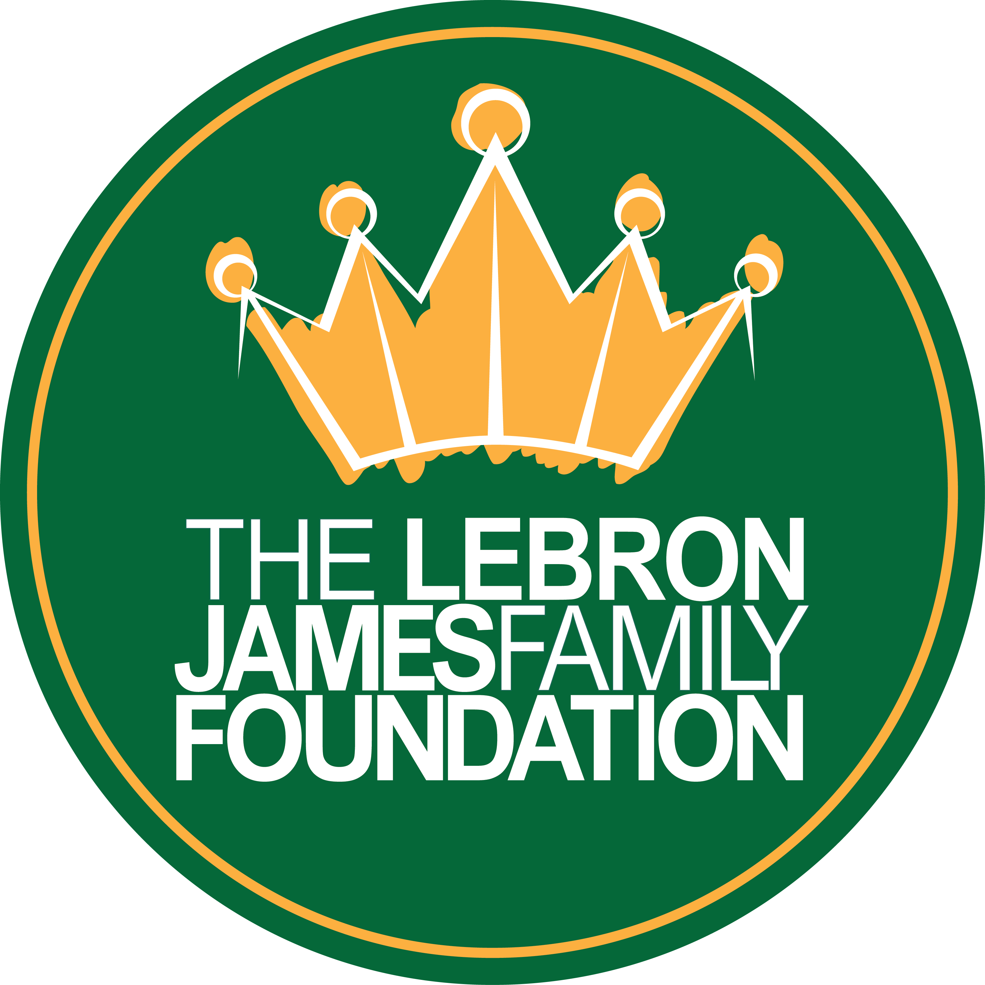 Logo for "THE LEBRON JAMES FAMILY FOUNDATION"