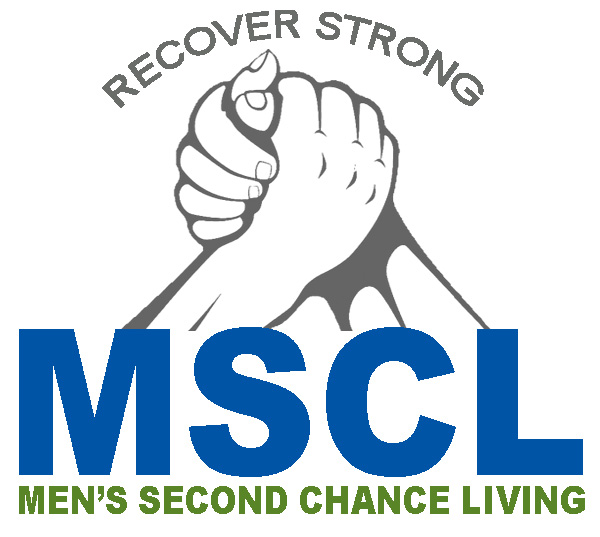 Logo for "MEN'S SECOND CHANCE LIVING"