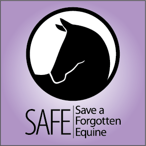 Logo for "SAVE A FORGOTTEN EQUINE"