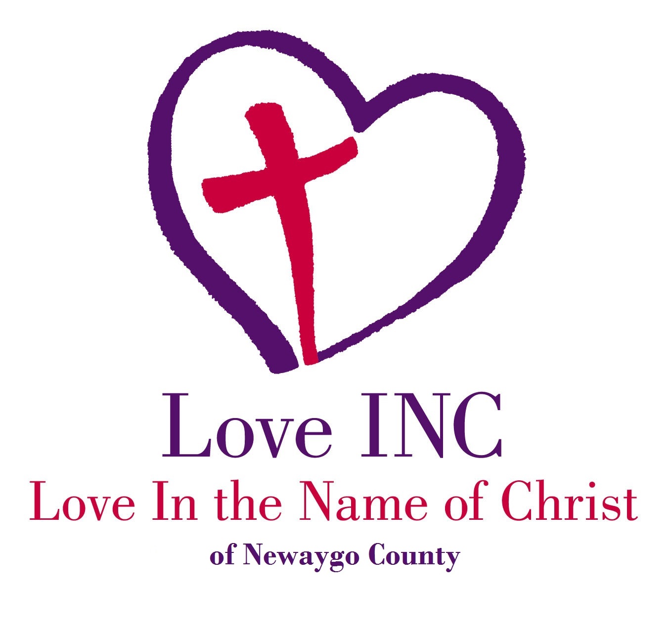 Logo for "LOVE IN THE NAME OF CHRIST"