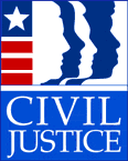 Logo for "CIVIL JUSTICE INC"