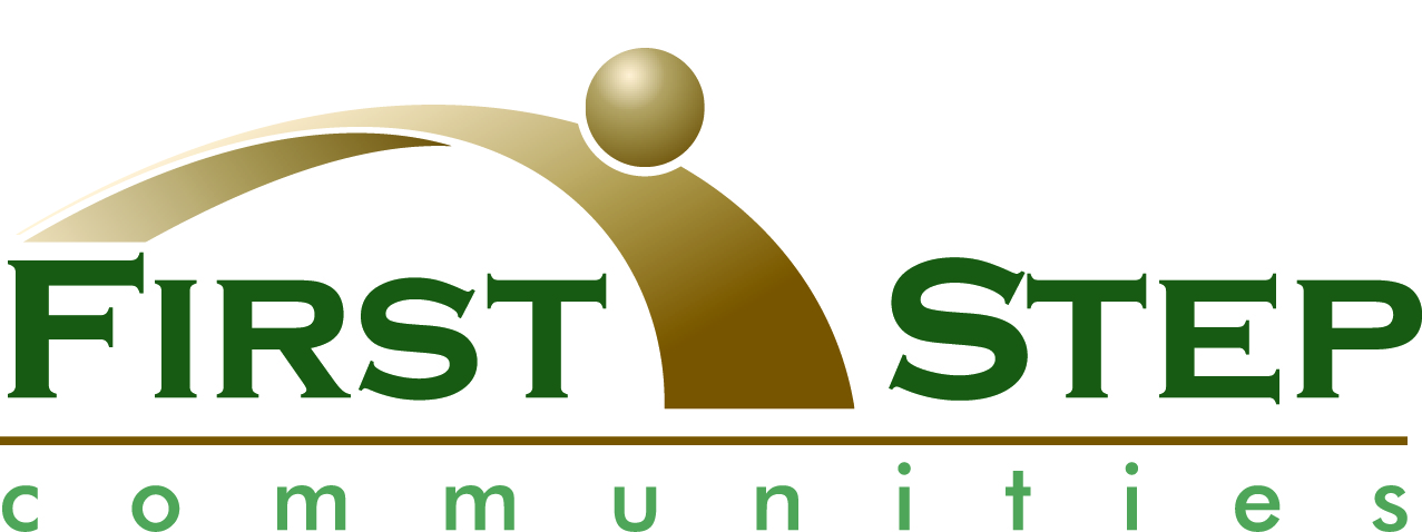Logo for "FIRST STEP HOUSING"