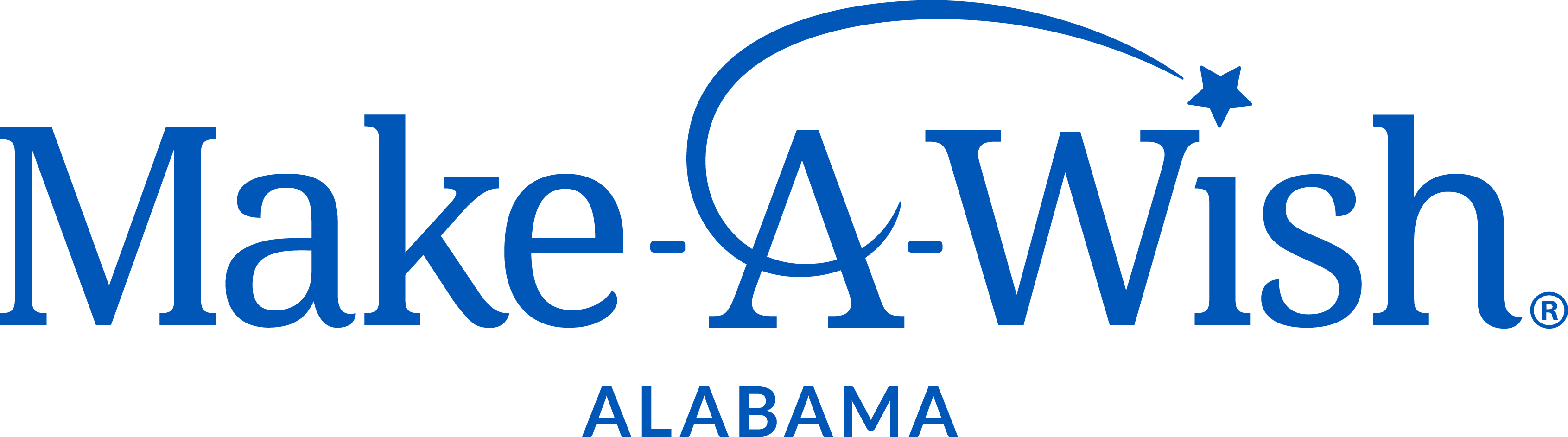 Logo for "MAKE-A-WISH FOUNDATION OF ALABAMA"