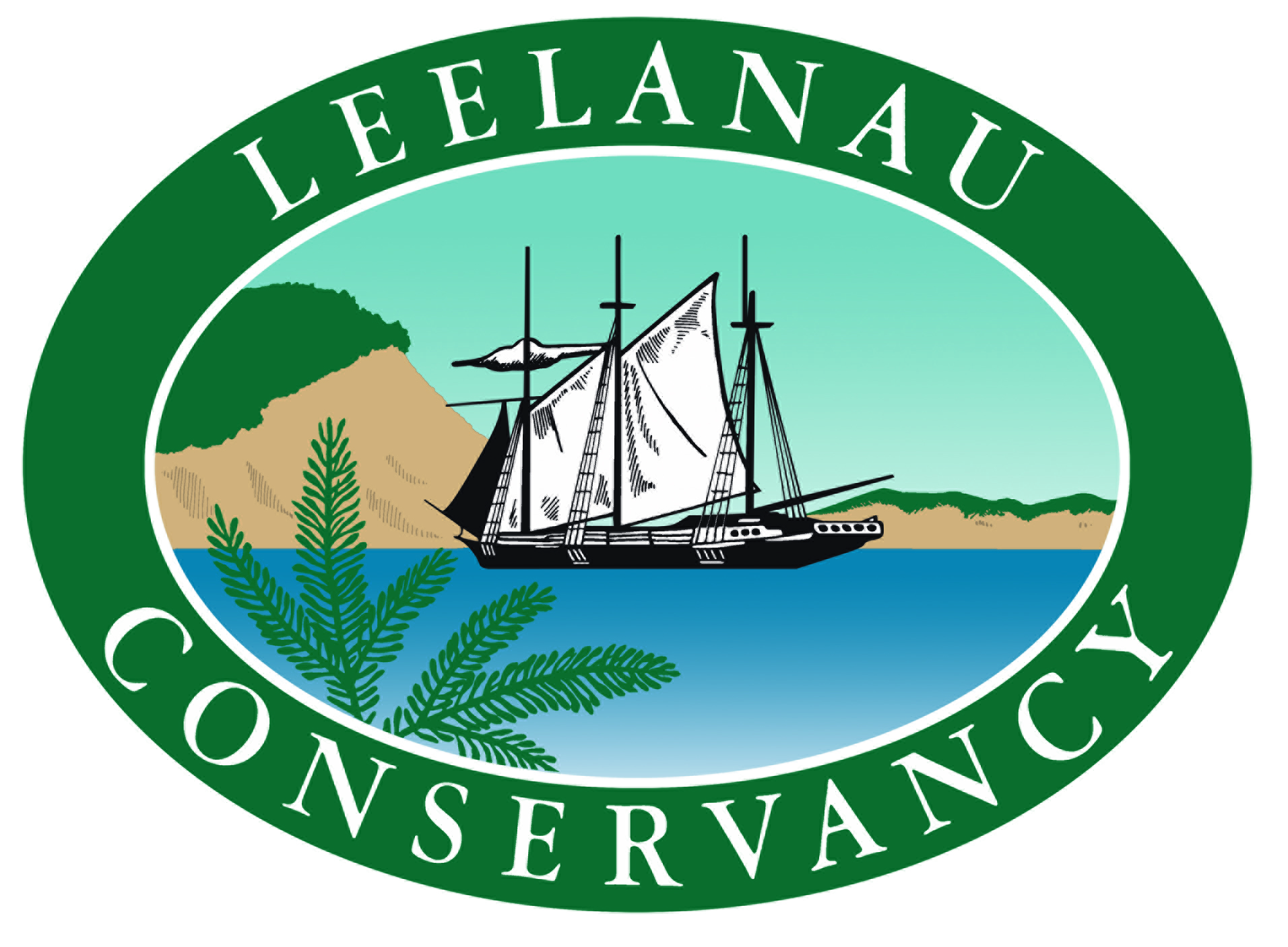 Logo for "LEELANAU CONSERVANCY"