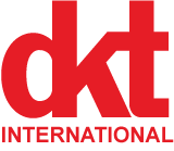 Logo for "DKT INTERNATIONAL INC"
