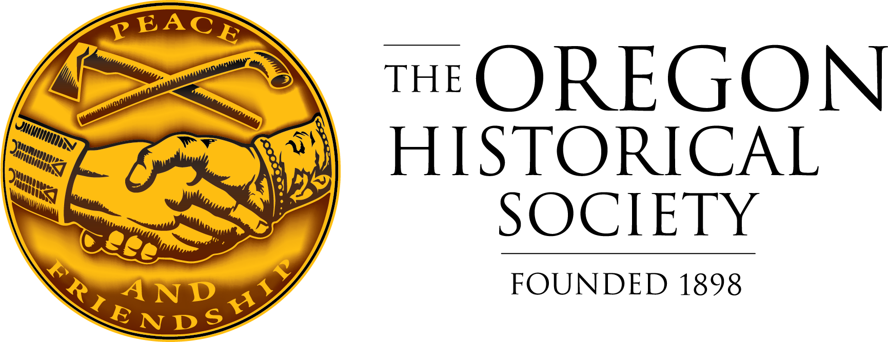 Logo for "OREGON HISTORICAL SOCIETY"