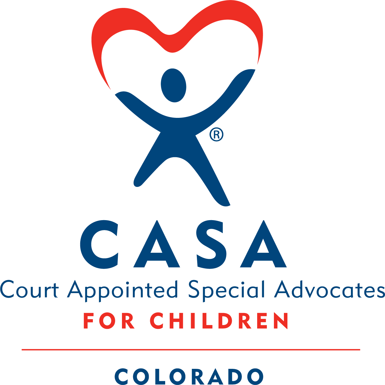 Logo for "Colorado CASA Inc"