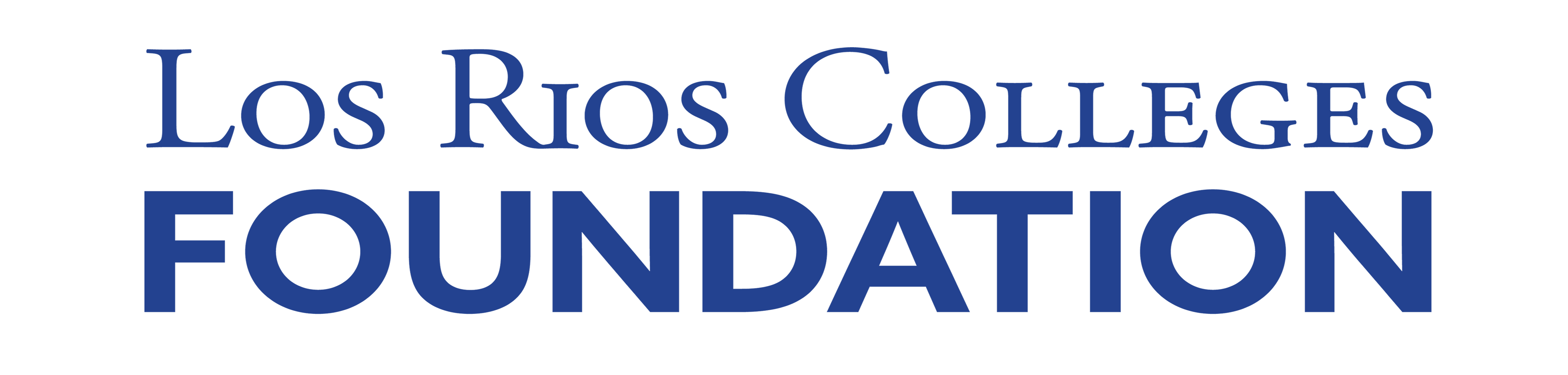 Logo for "LOS RIOS COLLEGES FOUNDATION"