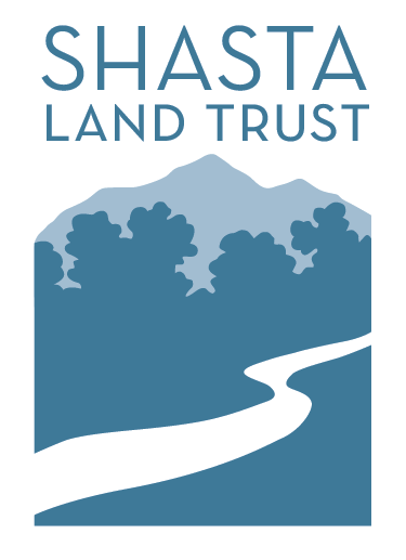 Logo for "SHASTA LAND TRUST"