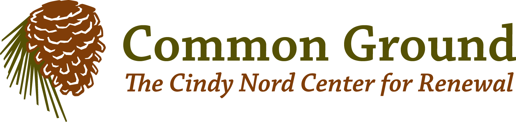 Logo for "COMMON GROUND THE CINDY NORD CENTER FOR RENEWAL"