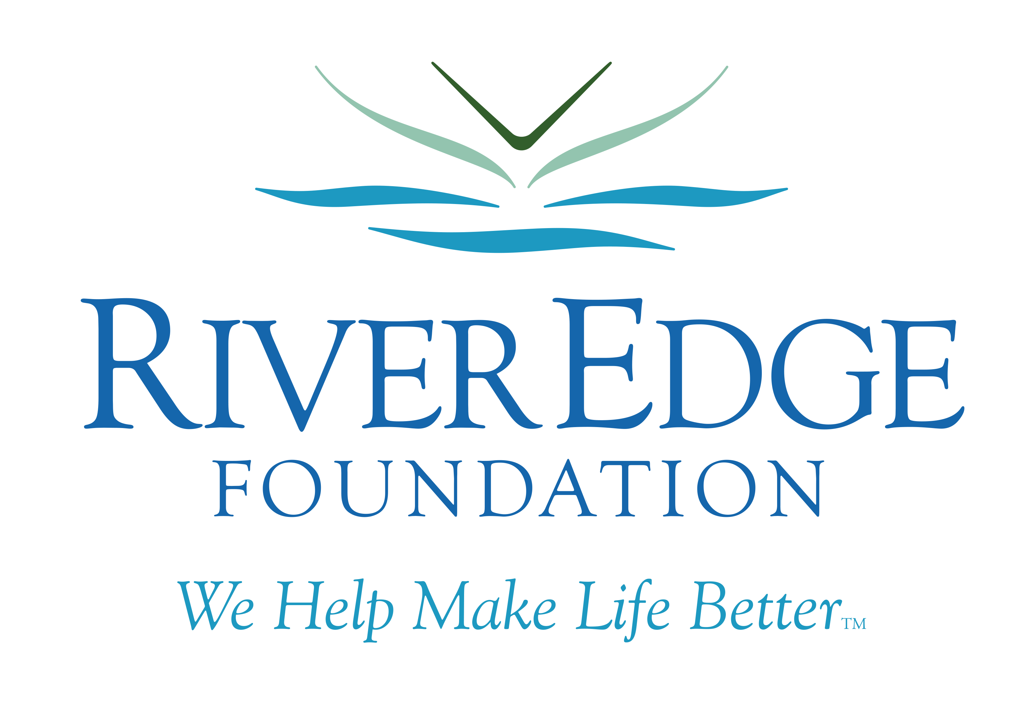 Logo for "RIVER EDGE FOUNDATION INC"