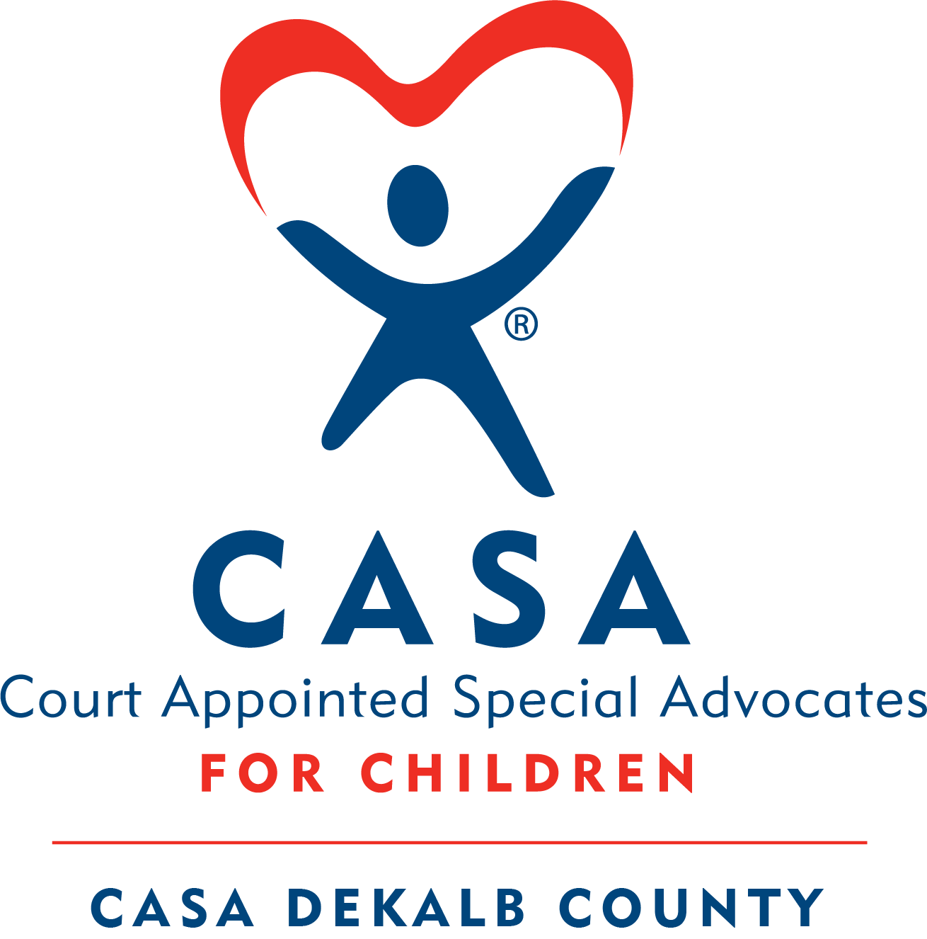 Logo for "CASA DEKALB COUNTY"
