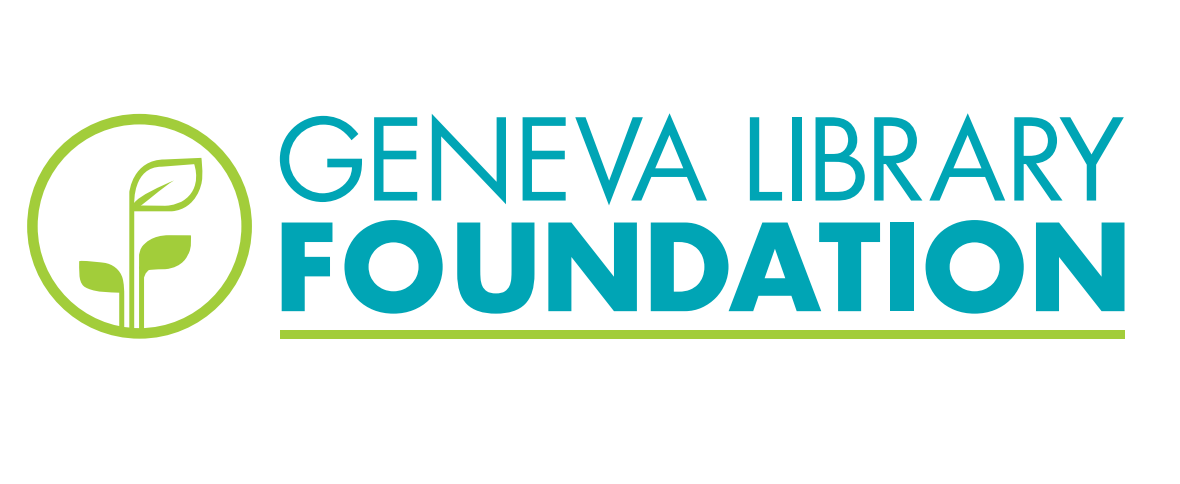 Logo for "GENEVA LIBRARY FOUNDATION"