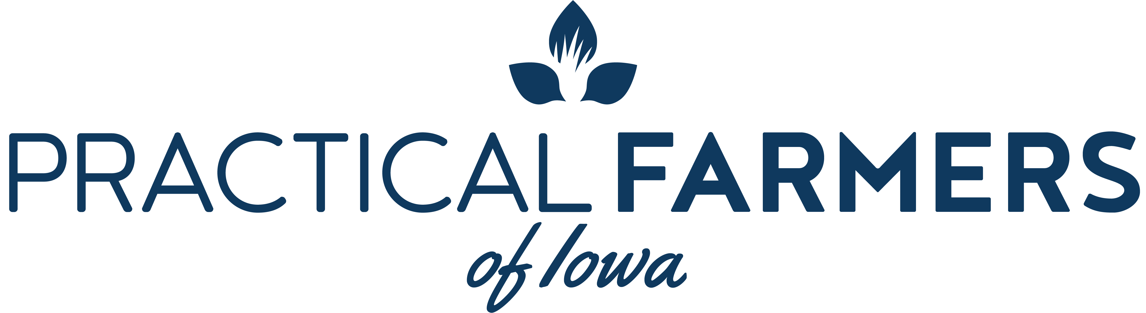 Logo for "PRACTICAL FARMERS OF IOWA"