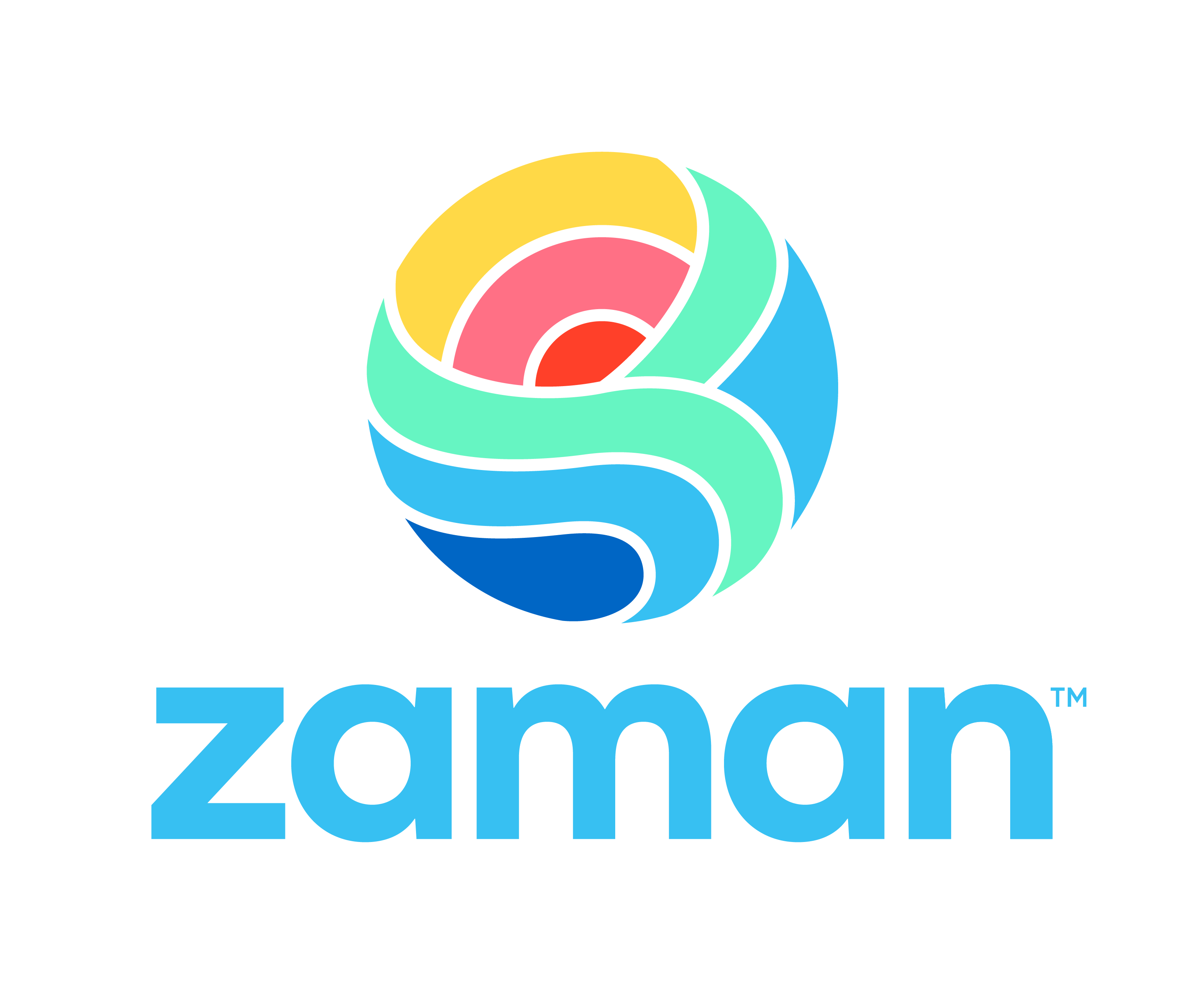 Logo for "ZAMAN INTERNATIONAL"
