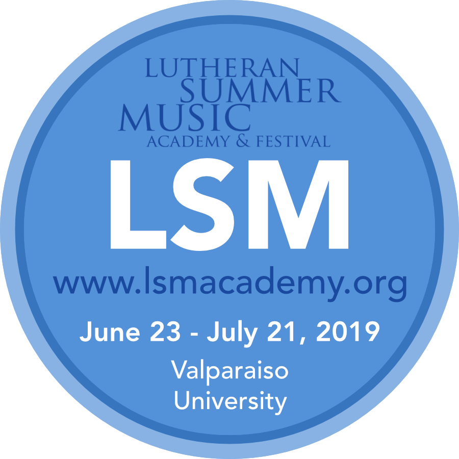Logo for "LUTHERAN MUSIC PROGRAM"