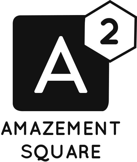 Logo for "AMAZEMENT SQUARE"