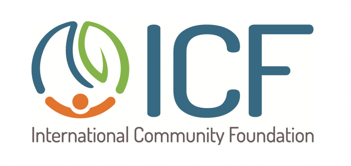 Logo for "INTERNATIONAL COMMUNITY FOUNDATION"