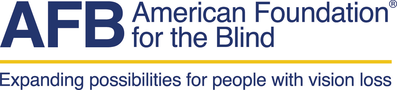 Logo for "AMERICAN FOUNDATION FOR THE BLIND INC"