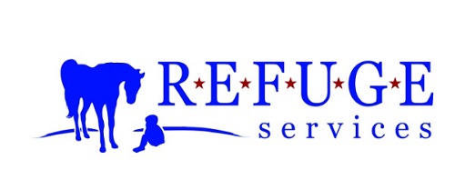 Logo for "REFUGE SERVICES INC"
