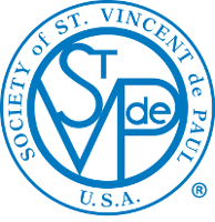 Logo for "THE SOCIETY OF ST VINCENT DE PAUL DIOCESAN COUNCIL OF AUSTIN"