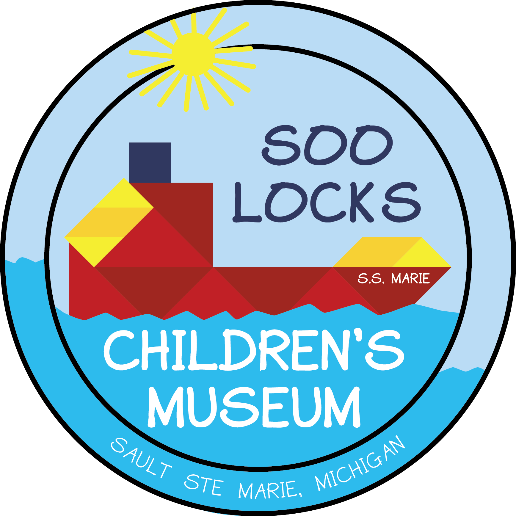Logo for "SOO LOCKS CHILDRENS MUSEUM"