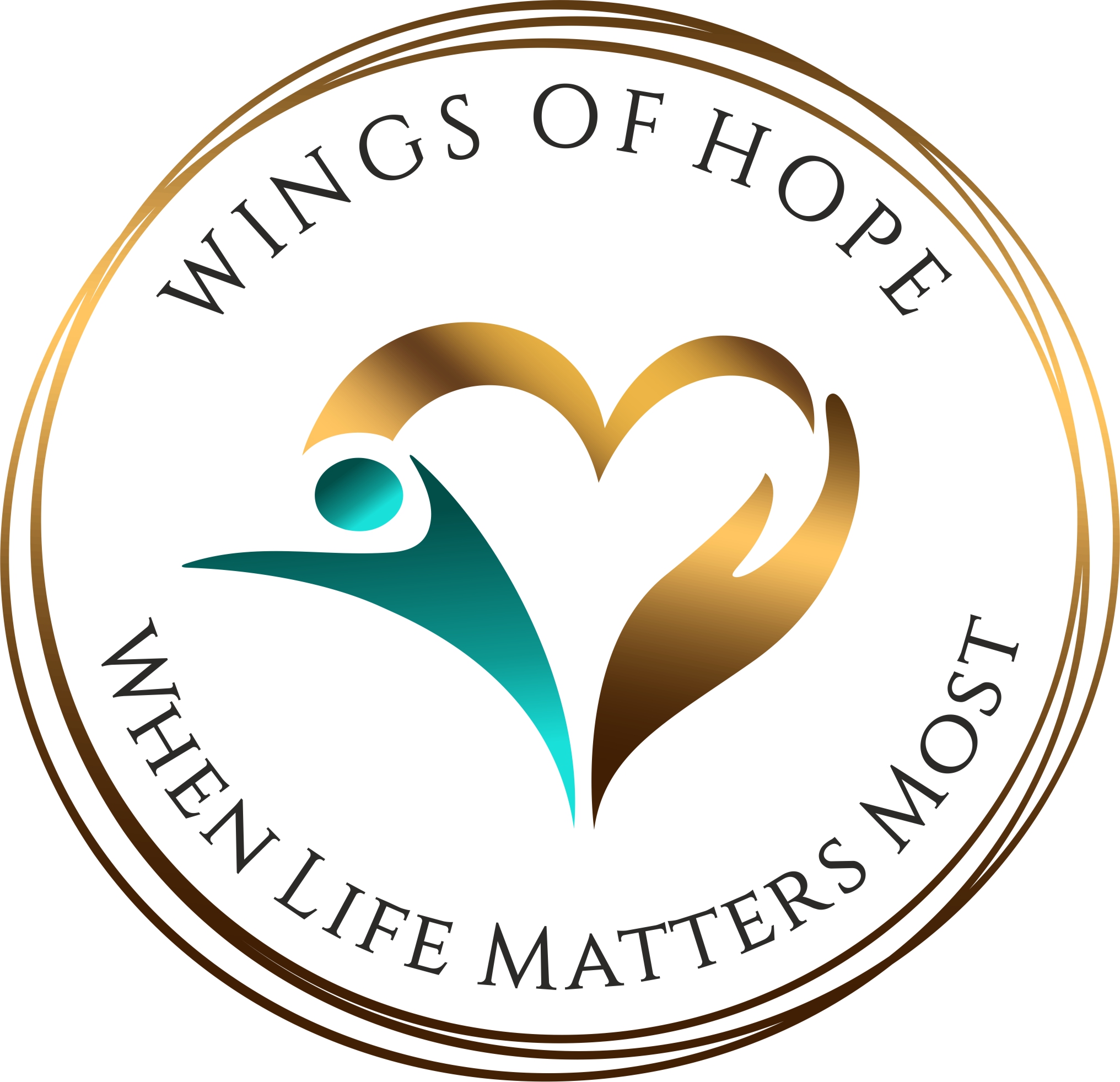 Logo for "WINGS OF HOPE"
