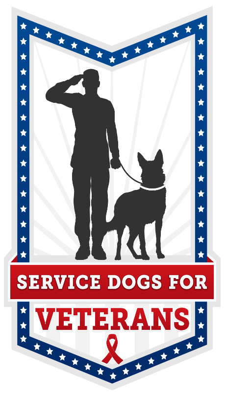 Logo for "SERVICE DOGS FOR VETERANS"