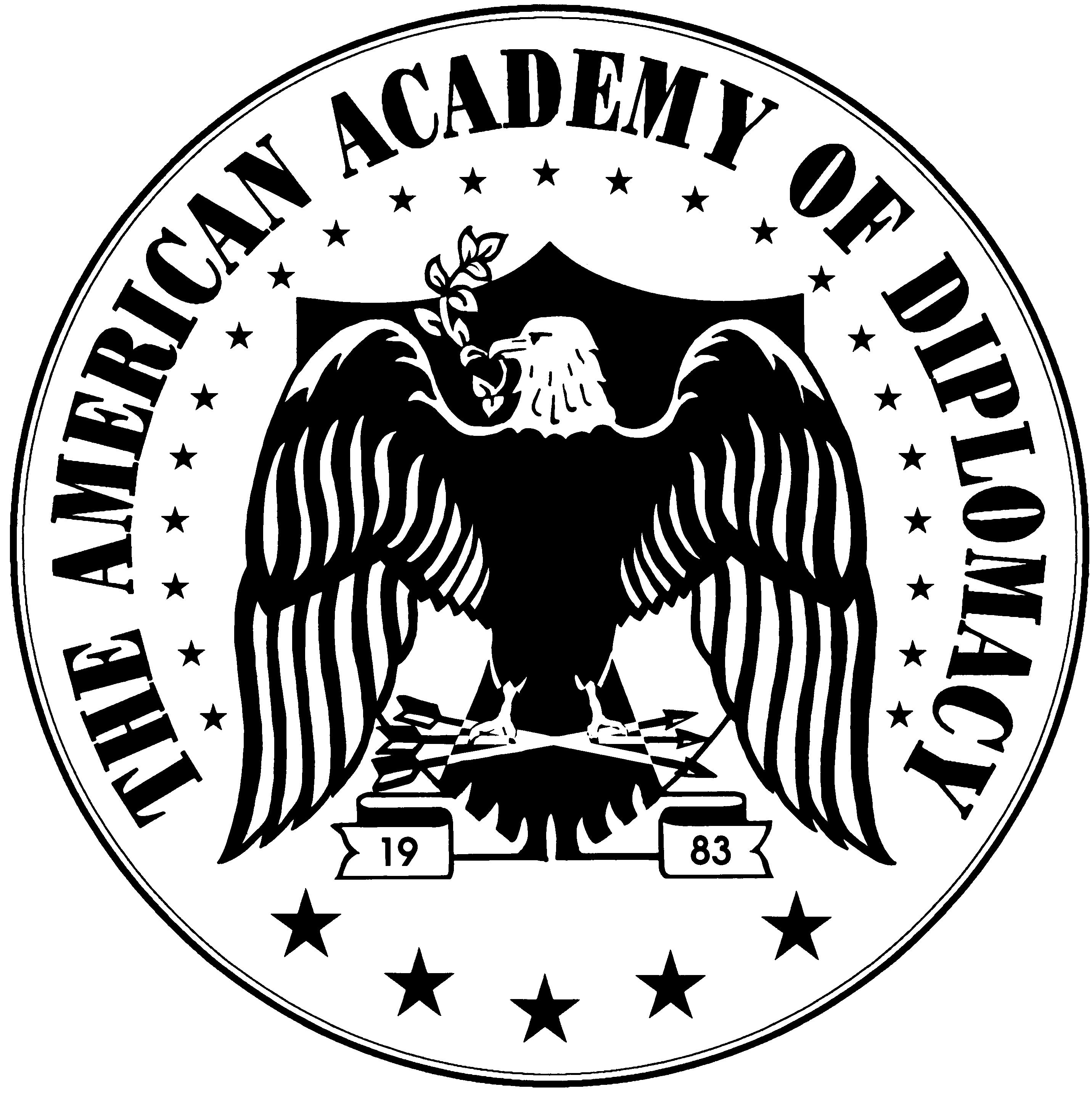 Logo for "AMERICAN ACADEMY OF DIPLOMACY"