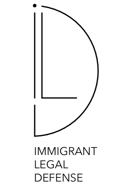 Logo for "IMMIGRANT LEGAL DEFENSE"
