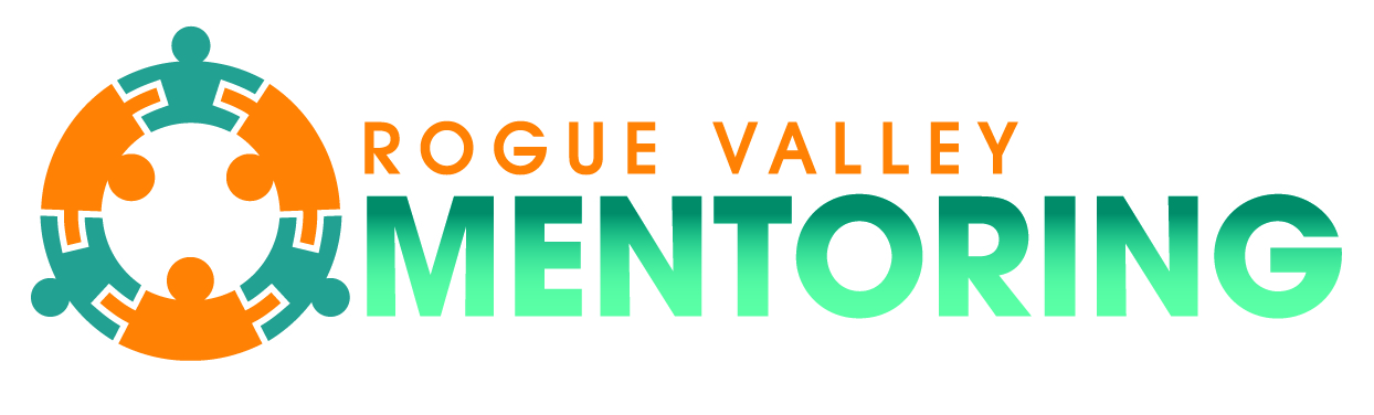 Logo for "ROGUE VALLEY MENTORING"